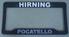 Hirning Buick/GMC Pocatello, Id., Plastic Dealer License Plate Frame picture