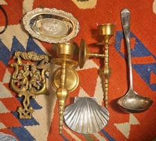 Junk Drawer Lot Brass Silver Plate. Was$140. picture