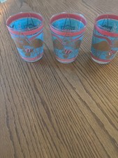 4 VTG Cera E Pluribus Unum Patriotic Gold Eagle Old Fashioned Glass Replacement picture