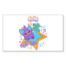 CafePress Furby Wah Tee Rectangle Bumper Sticker Car Decal (1219845978) picture