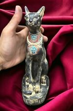 Rare Ancient Egyptian Antiques Bastet Statue Goddess Cat Pharaonic Egypt BC picture