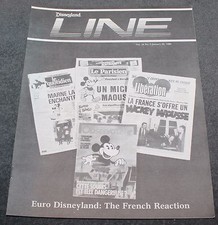 NICE DISNEYLAND LINE VOL 18 NO.5 JANUARY 30, 1986 CAST MEMBER ITEM picture