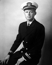 1942 JOHN F KENNEDY in NAVY Uniform 8.5X11 Photo picture