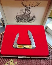  Case XX Stag Canoe Knife Sears Wildlife Series #0001 of 2000 Beautiful W/Box picture