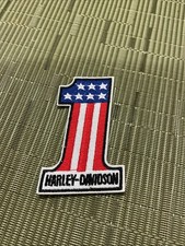 Embroidered Harley Davidson Iron On Patch picture
