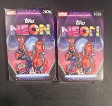 Topps 2026 Topps Neon Marvel Value Box - Factory Sealed Lot of 2  picture