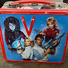 Aladdin V (1984) Metal Lunchbox with Thermos TV Series Artwork Red picture