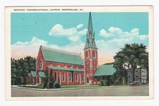 Bethany Congregational Church Montpelier, VT White Border Postcard picture