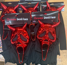 Ghostface Scream CHROME Devil Mask Fun World   picture