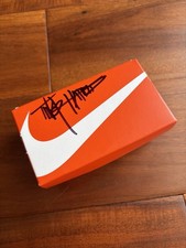 Tinker Hatfield Signed Autograph Mini Nike Jordan Shoebox picture