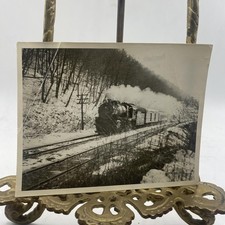 Vtg Pennsylvania Lackawanna & Reading Steam Train Photo 4x5 B&W Original picture