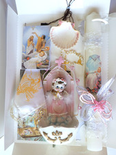 Girls Christening Baptism Candle Box Gift Set Missal Spanish Vela Bautizo picture