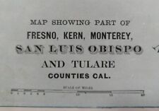 1893 FRESNO KERN MONTEREY COUNTIES CALIFORNIA Map 22