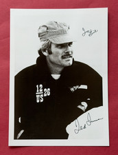 TED TURNER Signed/Autographed 4.75x6.75 Photo ~ Courageous US-26 Sailing ~No COA picture