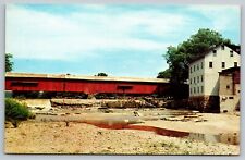 Rockville IN- Indiana, Bridgeton Bridge, Scenic View, Vintage Postcard picture