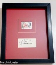 Gherman Titov Signed Autographed Cut Framed w/ USSR Stamp | Vostok 2 Cosmonaut picture