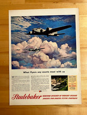 1945 Print Ad Studebaker Boeing B-17 WW2 10