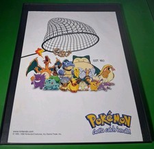 Pokémon Gotta Catch Them All Vintage Print Ad Framed 8.5x11 1998 picture