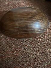Stunning Rare Vintage Rosewood Brass inlay trinket / jewelry box Clam Shell picture