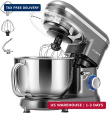 Stand Mixer, 6-Quart Tilt-Head Kitchen Mixer with Bowl, Gray picture