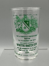 Vintage Sir Robert Burnetts White Satin Gin Liquor Advertising Martini Measuring picture
