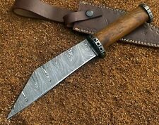 Medieval Seax Knife Custom Made Hand Forged Damascus Steel Viking Sax picture