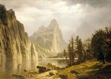 Oil painting Merced-River-Yosemite-Valley-1866-Albert-Bierstadt-Oil-Pa picture