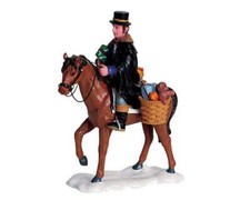 Lemax 2006 Christmas Rider Village Collection 62311 Cavalier deNoel Gift Deliver picture