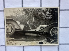 1910s 1920s Antique Automobile Stripped Chassis Spoked Wheels Vintage Photo picture
