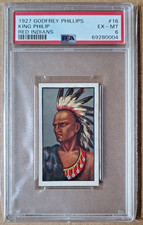 1927 Godfrey Phillips Red Indians #16 King Philip PSA 6 picture