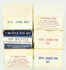 LOT of 6 Vintage Pan Playing Card Sets from the Sahara Hotel & Casino picture