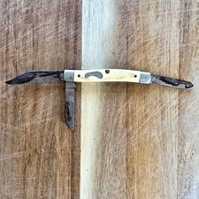 Imperial Frontier Vintage 3-Blade Slipjoint Pocketknife Ivory Plastic Handle picture