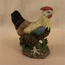 Lefton China Porcelain Rooster Chicken Figurine #11304 1997 picture