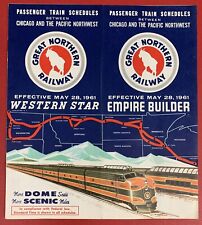 Great Northern Railway, May 28, 1961 Schedule, Chicago and the Pacific Northwest picture
