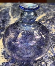 Bertil Vallien Kosta Boda VTG #47836 Antikva Signed Purple/Blue Glass Vase Rare picture