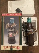 Coca Cola  Electric Animated Christmas Holiday Tree Topper Santa/Reindeer Tested picture