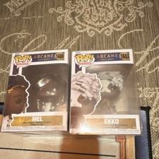 Funko POP Arcane: League of Legends Mel #1489 & Ekko #1603 in protectors picture