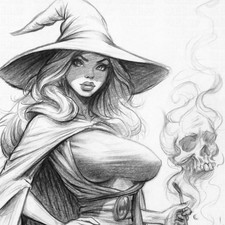 Original Drawing- Pretty girl - 