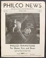 1932 PHILCO NEWS Vol.3 Early AUTO RADIO - TRANSITONE - Tube Radio picture