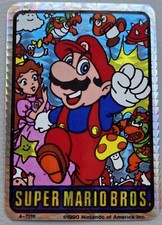 VTG 1990 Super Mario Bros Prismatic Vending Machine Sticker A-7018 by Nintendo picture