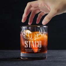 Custom Engraved Stagg Jr. Bourbon Whiskey Glass – 11 oz Standard Rocks Glass NEW picture