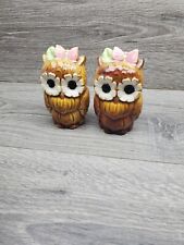 Vtg Anthropomorphic Owl Salt & Pepper Shakers picture