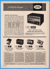1958 Heath Co Benton Harbor MI Heathkit RX-1 Mohawk Ham Radio Transmitter Ad picture