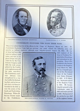 1912 Illustration Confederate Engineers Leadbetter Gilmer Stevens picture