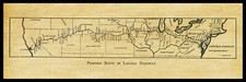 1913 Lincoln Highway Proposed Route Map NEW Metal Sign -  6