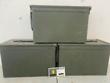 3 Pack .50 Cal Ammo Ammunition Can Box M2A1 M2A2 9mm 5.56 7.62 .45  picture
