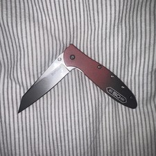 Kershaw Leek 1660TWHS Warehouse Rare Reverse Tanto RED Knife - New picture
