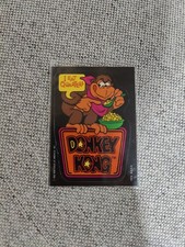 NINTENDO 1982 DONKEY KONG MARIO ROOKIE STICKER CARD QUARTERS - DONT MISS THIS  picture