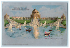 1904 Festival Halls and Cascades, St. Louis Official Souvenir Postcard picture