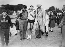 American rower John B Kelly Jr is assisted by his father John B Ke- Old Photo picture